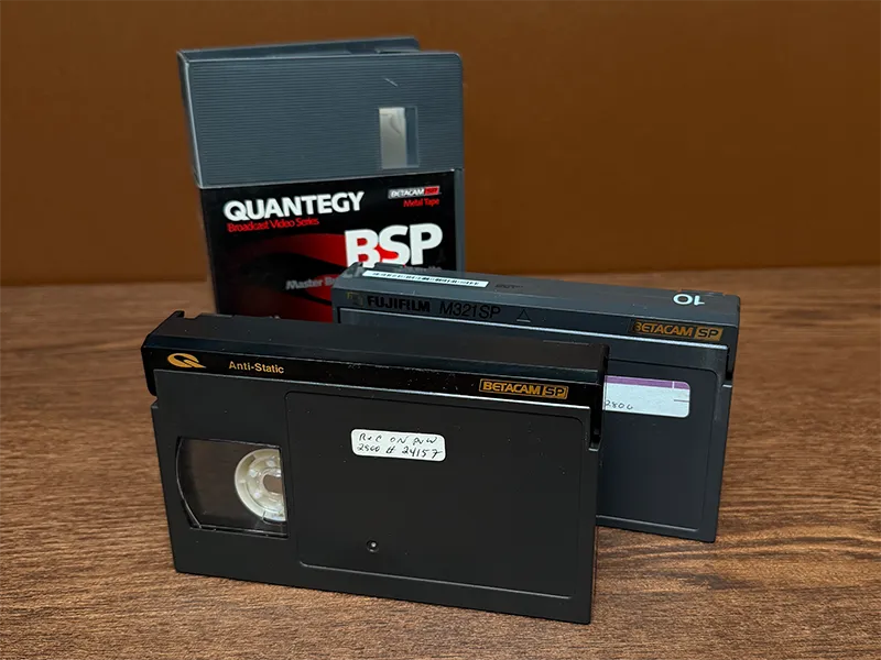 Betacam SP professional broadcast video cassettes