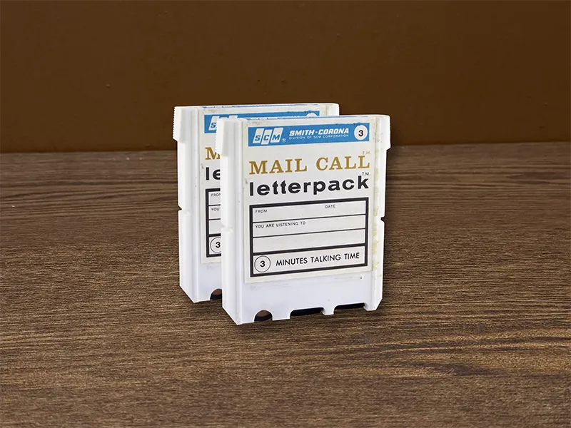 Vintage Mail Call Letterpack audio recording cartridges